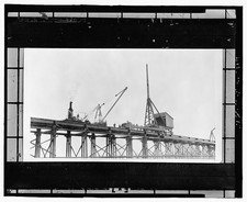 Wolf Point Montana 1930 Missouri River Bridge Construction Work Bridge picture
