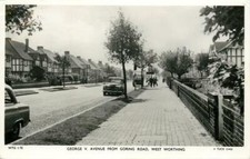 Worthing Sussex England George V. Avenue From Goring Road OLD PHOTO picture