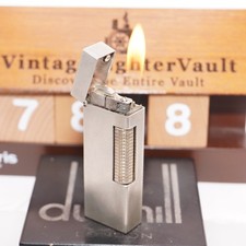 Dunhill Lighter Silver Barley Pattern _Ultrasonically Cleaned_Working picture