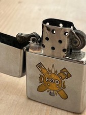 1963 Vietnam War Zippo EOD Explosive Ordnance Disposal Pat 2517191 picture