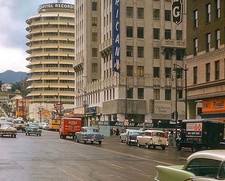 1956 LOS ANGELES Hollywood & Vine CAPITAL RECORDS 8x10 Borderless Photo picture