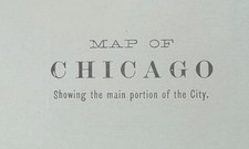 Vintage 1911 CHICAGO ILLINOIS Map 15