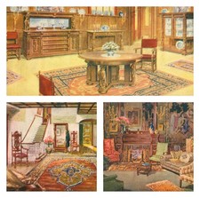 Lot 3 Advertising Chandlers Furniture 1911/12 Postcards Antique Bangor, Maine N picture