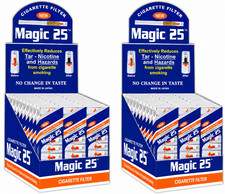 MAGIC 25 Disposable Cigarette Filters Micro Filter Tips 60 Packs 600 Count picture