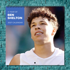 Ben Shelton 2027 Wall Calendar 12 Month Celebrity Photo Fan Collectible picture