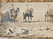 1915 Norias Raid King Ranch Texas Rangers Fox Ransom Dead Mexican Bandits RPPC picture