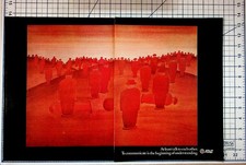 Vintage AT&T Communication Ad Abstract People Art Magazine Print Ephemera picture