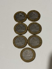 FRANCE 10 FRANCS LOT Of 7 Bi-Metal Pre-Euro Coins 1989-1992 picture