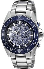 Michael Kors Men's Jet Master Silver-Toned Watch MK9024 picture