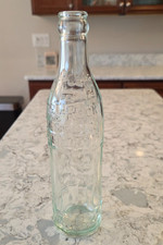 Vintage Lime Rock Springs Co Soda Pop Bottle Dubuque Iowa Embossed 12oz RARE picture