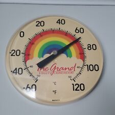 Vintage Ballys Casino Rainbow Wall Thermometer - 12