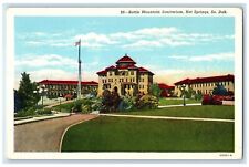 c1920's Battle Mountain Sanitarium Building Hot Springs South Dakota SD Postcard picture