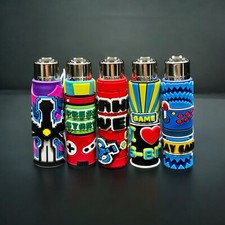 Clipper Lighters – 5 Pack | Gamer Edition with Hand-Sewn 3D Covers picture