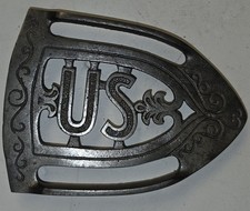 Antique Early RARE US  nickel plated cast iron similar to Swastika Sadiron Stand picture