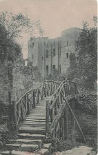 Postcard England: Rustic Bridge, Kenilworth Castle, Warwickshire DB picture