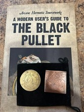 BLACK PULLET CUSTOM TALISMANS LOVE AND EVOCATION OF SPIRITS COPTIC SORCERER RARE picture