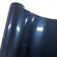 LOT New Sparkle Glossy Metallic Ghost Midnight Blue Vinyl Wrap Film SelfAdhesive picture
