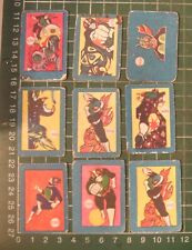 BS1/40) 70's Malaysia Trading Cards ~ Japanese Anime Manga Menko KAMEN RIDER x 9 picture