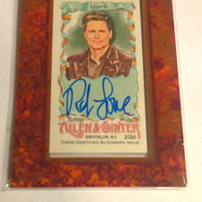 Topps 2026 Allen & Ginter Rob Lowe Hard Signed Autograph Card MA-RL picture