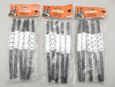 Vintage Lot of Halloween Drinking Straws Skulls 3 Packs of 5 Momentum Brands NEW picture