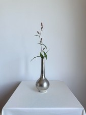 Vintage Modernist Pewter Bud Vase picture