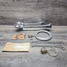 Vintage Spartan 380-C 2 Trumpet Chrome Air Horn New NOS With Hardware Rare picture