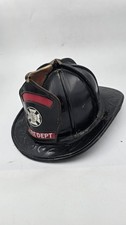 Vintage 1969/1970 Cairns And Brother Black Leather Fire Helmet  picture
