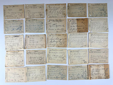25 Antique 1929 Pharmacy Medical Rx Paper Prescription Hand-Written Some Dated V picture