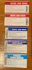 5 DIFFERENT ORIGINAL VINTAGE BLOCKBUSTER VIDEO MOVIE RENTAL COUPONS No Value picture