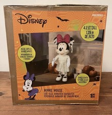 4 Ft Animated Disney Minnie Mouse Mummy Halloween Animatronic Prop Musical NEW picture