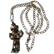 Important Herbert and Esther Cellicion Rainbow Dancer Channel Inlay Necklace  picture