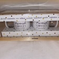 Brand New Bed Bath and Beyond -set of 2 Married “Coffee Taste Better” Keurig picture