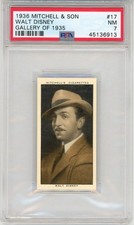 1936 Mitchell & Son Gallery Of 1935 # 17 Walt Disney GRADED PSA 7 NM picture
