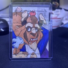 2025 Topps Disney Wonder Sketch Card Beast 1/1 Auto Alex Mings Beauty And Beast picture
