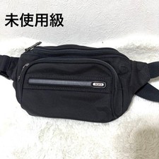 TUMI Black Waist Bag Belt Bag Fanny Pack Model 22199D4 Zip Pockets Carabiner picture