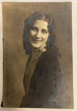 Vintage 1930s 4” x 6” Portrait Photo Pretty Lady Woman / School Girl? picture