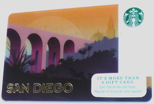 STARBUCKS Gift Card 2014 San Diego - Cabrillo Bridge 6108- Collectible -No Value picture