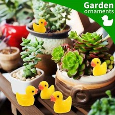200 Pcs Mini Resin Ducks Bulk yellowTiny FigurinesFairyGarden Crafts Tiny Duck picture