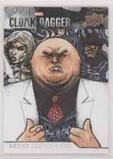 2021 Upper Deck Marvel Cloak & Dagger 1/1 Chris Meeks #NNO Auto Sketch 0d4s picture
