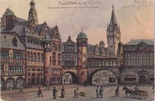 DR Crown/Flag Stamp, Postcard Frankfurt/New Town Hall, 27.3.03 (E5.675) picture