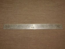 VINTAGE THE NATIONAL RULE CO ROCHESTER NY NON SLIP 12 INCH METAL RULER picture