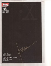X-Files #-2 signed by Claude St. Aubin Limited Edition(Topps 1995). picture