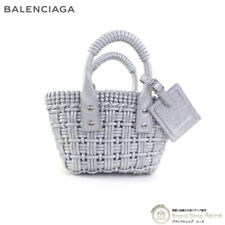 Balenciaga Bistro Xxs Strap Basket 2Way Hand Shoulder Bag 678028 Silver picture