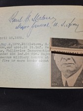 AUTOGRAPH --  Major General  Paul B. Malone  - Medal of Honor & San Juan Hill picture