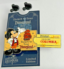2013 Disneyland Sailing Ship Columbia Mickey Mouse Ticket to Tour LE3000 Pin NEW picture