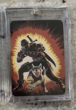 1986 SNAKE-EYES Milton Bradley Hasbro GI Joe Action Card #8 ROOKIE picture