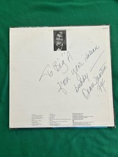 DEAN MARTIN Signed & Inscribed Record Album LP Sittin' on Top of the World 1974 picture