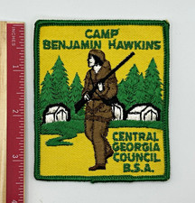 Vintage Camp Benjamin Hawkins Central Georgia Council BSA Boy Scout Patch picture
