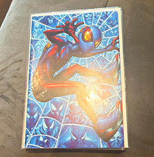 Spider-Boy #1 Mico Suayan Blue Virgin Variant Limited to 300 Marvel 2023 picture