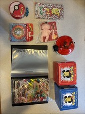 Pokémon Lot. Gold Plated Trading Card, Morals Jumbo, Marble Game, Etc Some Vinta picture